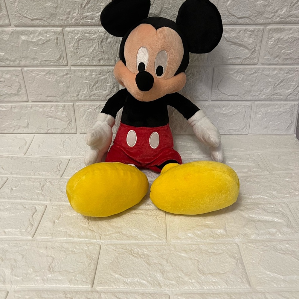 Disney Mickey Mouse Plush - Black, Red, Yellow